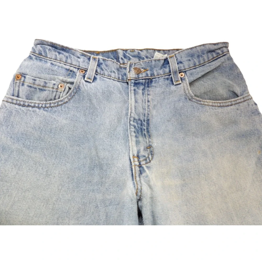VTG Levis 560 Jeans Men 30x32 Made in USA Light Wash Loose Fit Tapered Blue 90s